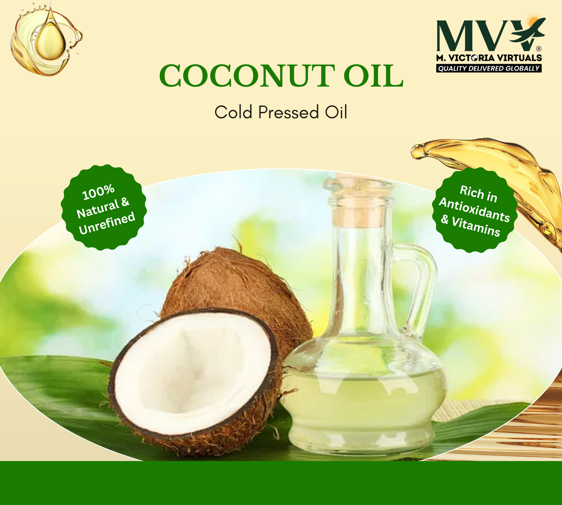 cold pressed coconut oil