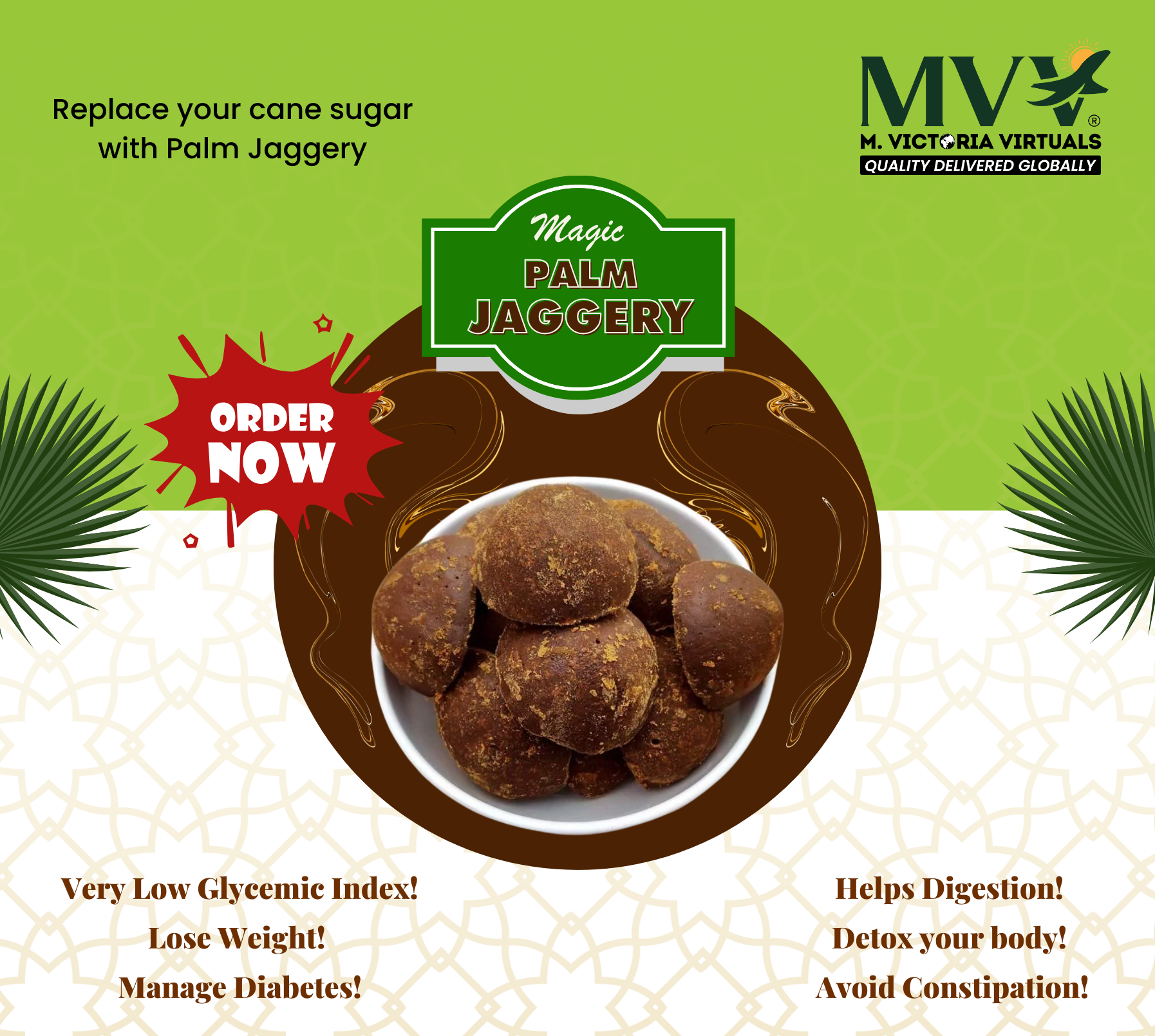 Buy Palm Jaggery Products Online | MVV Organic